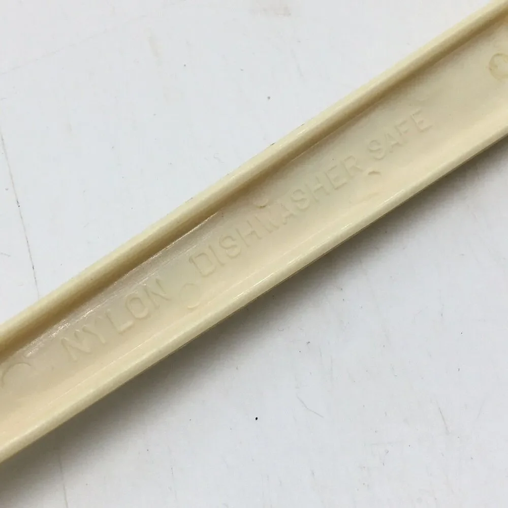 4 Vtg Spice of Life Ekco Nylon 11 inch Kitchen Spoon Fork Vegetable Pattern READ